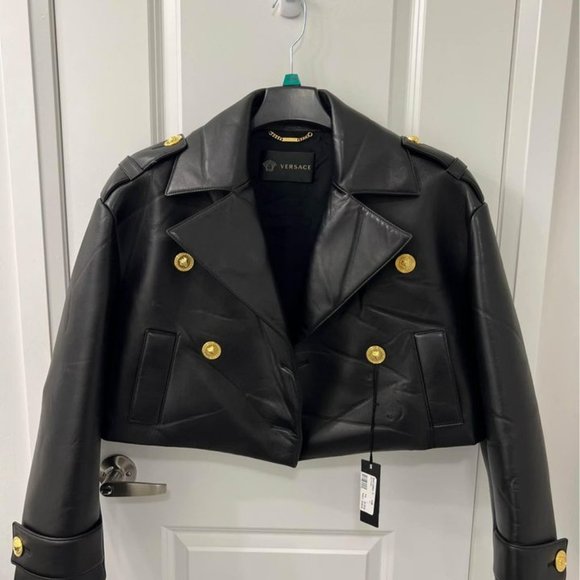 Versace Lambskin Leather Jacket EUR 44 - Picture 5 of 7